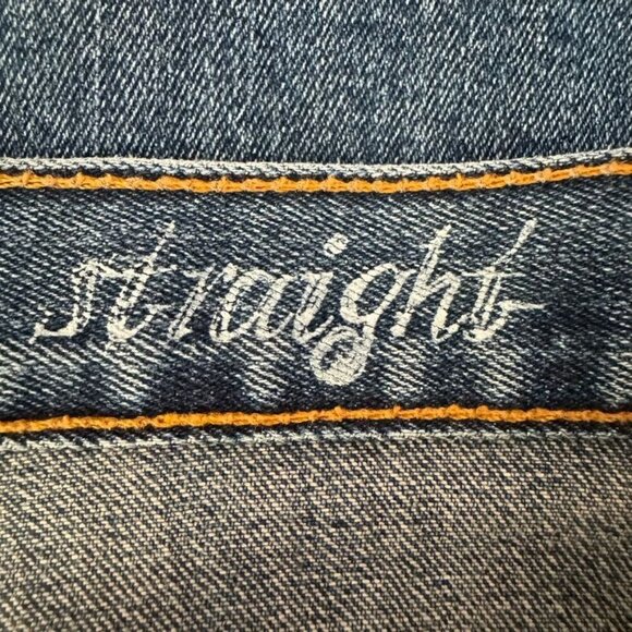 Y2K Calvin Klein Mid Rise Loose Fit Straight Leg Stretch Jeans Size 14 - Picture 10 of 12